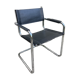 Fauteuil vintage en cuir noir