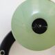 Coat rack with 3 hooks in black and green metal vintage Roger Feraud