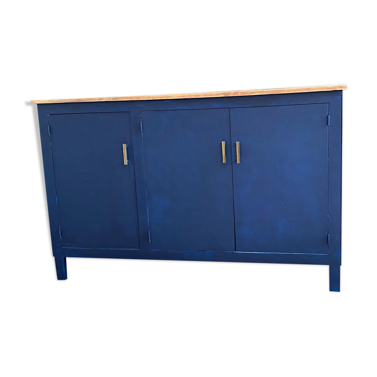 Buffet raw wood - king blue