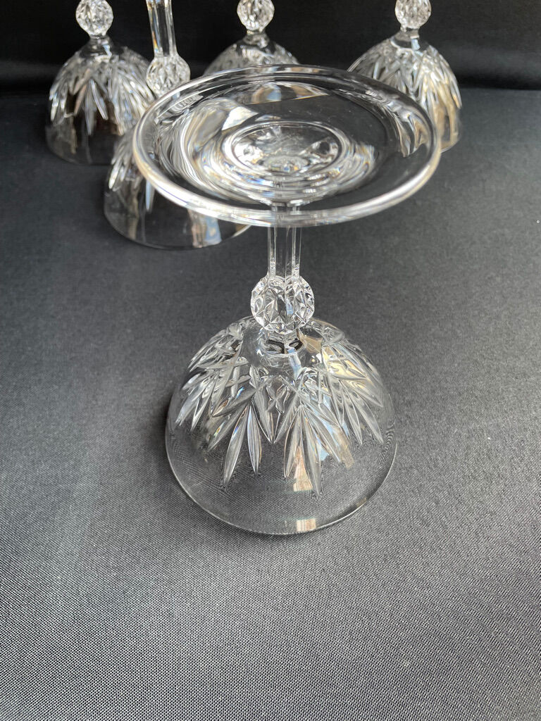 Champagne Glasses (5) - Mid-century modern - Crystal