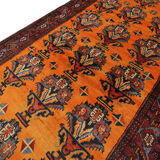 Tapis persan antique fait main de tribu d’Afshar 114x243cm