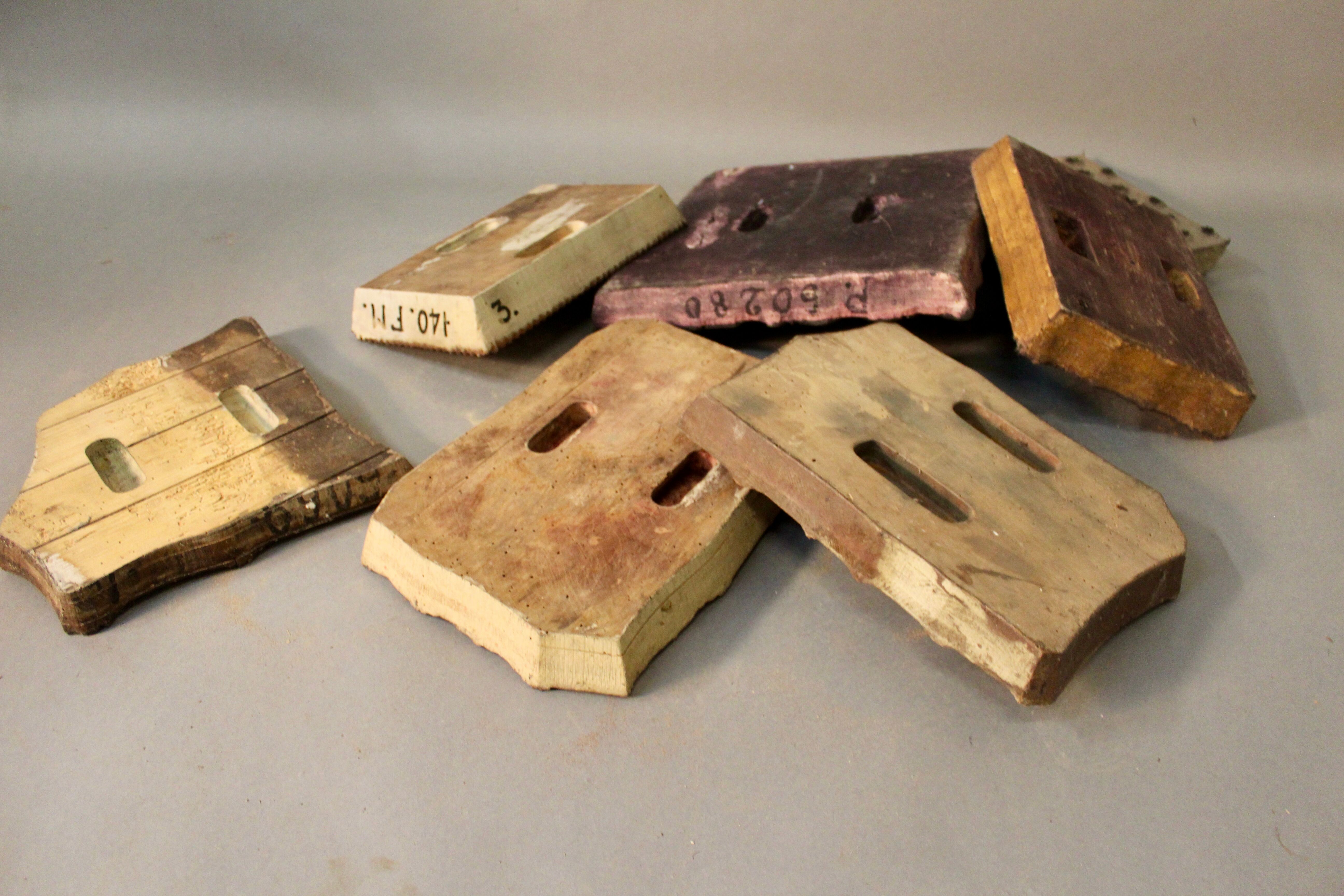 Set of 8 printing plates XIXth