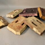 Set of 8 printing plates XIXth