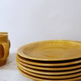 Sauerkraut tableware GIEN France - 6 mugs - 6 plates - 1 large dish (13 pieces)