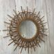 Vintage wicker mirror