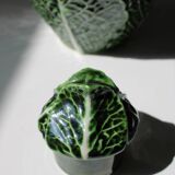 Service of cabbage cups barbotine Caldas da Rainha, Portugal