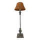Vintage wood and metal lamp 1980.