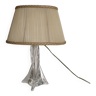 Lampe de table , pied en cristal