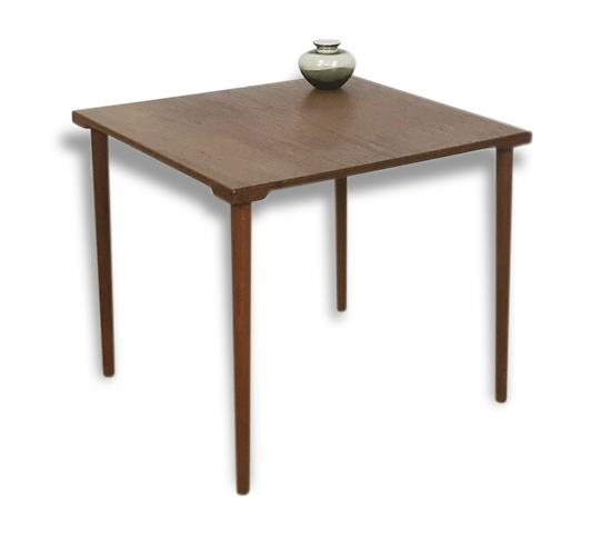 Minimalistic 60s danish side table tisch | FRANCE & DAVERKOSEN teak | Sound, Denmark and France. Midcentury modern TEAK