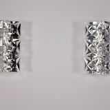 Paire d’appliques Kinkeldey en cristal.