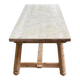 Georges Robert 1960 farmhouse table renovated in raw solid wood 200cm