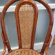 Vintage rattan and cane bistro chair