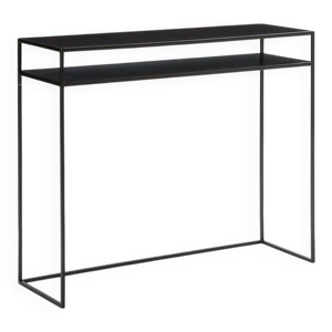 Console acier noir finition