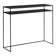 Black steel console with epoxy finish