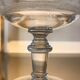 4 old glass champagne cups