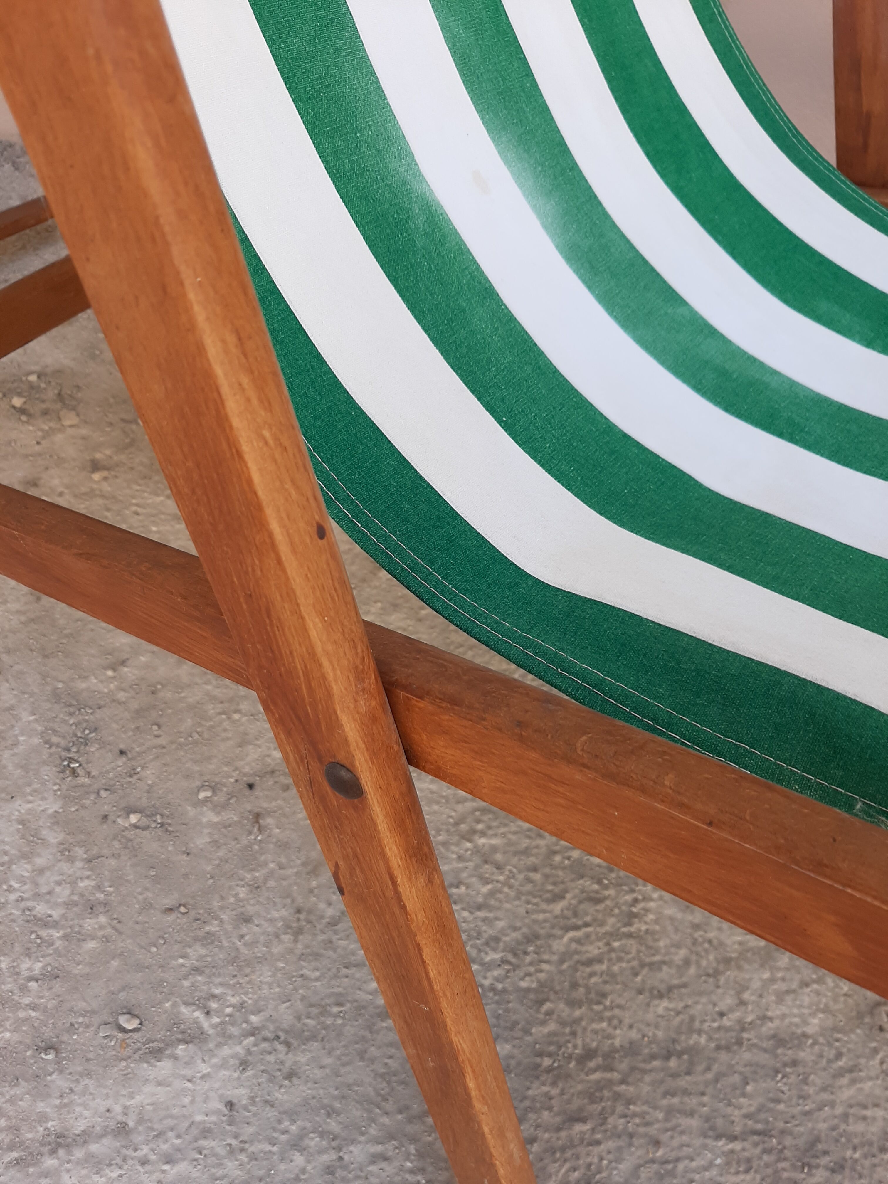 Pair of Chilean vintage sunbeds