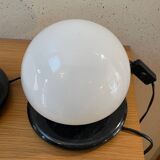 Lampes champignon verre et marbre