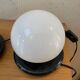 Glass and marble mushroom lamps