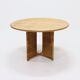 Table à manger en rotin et chêne par Luit van der Helm, Pays-Bas Années 1980