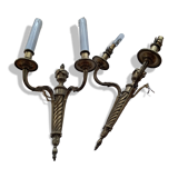 Bronze wall sconces