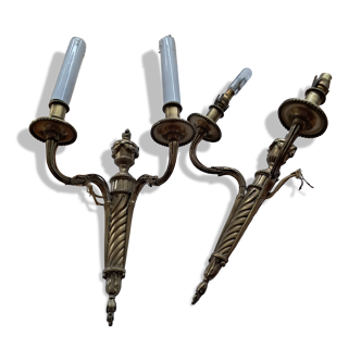 Bronze wall sconces