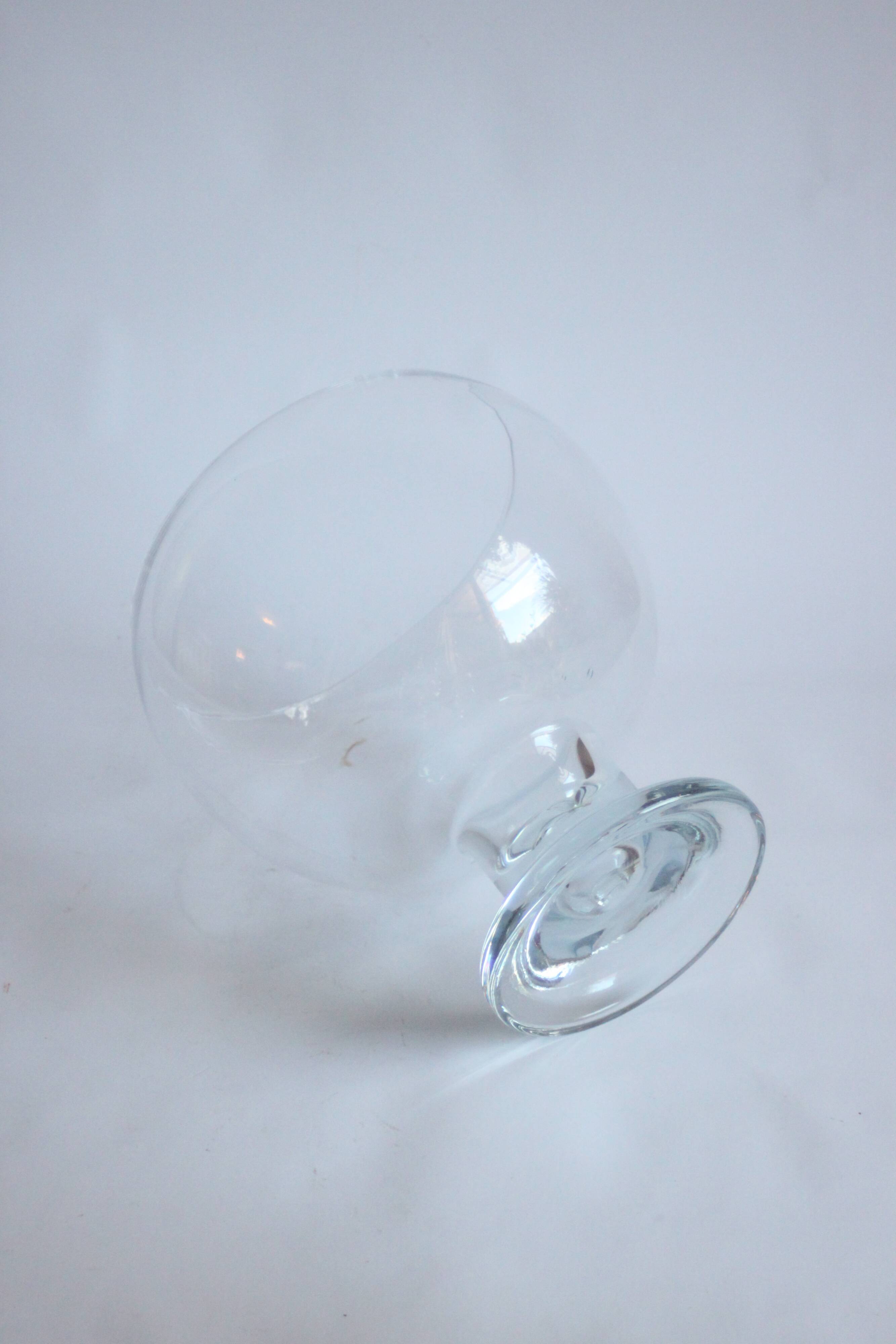 Glass Punch Bowl By Erkkitapio Siiroinen For Riihimaen Lasi, Finland 1970S