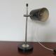 Lampe italienne " tuyau " en laiton nickelé et aluminium années 50/60