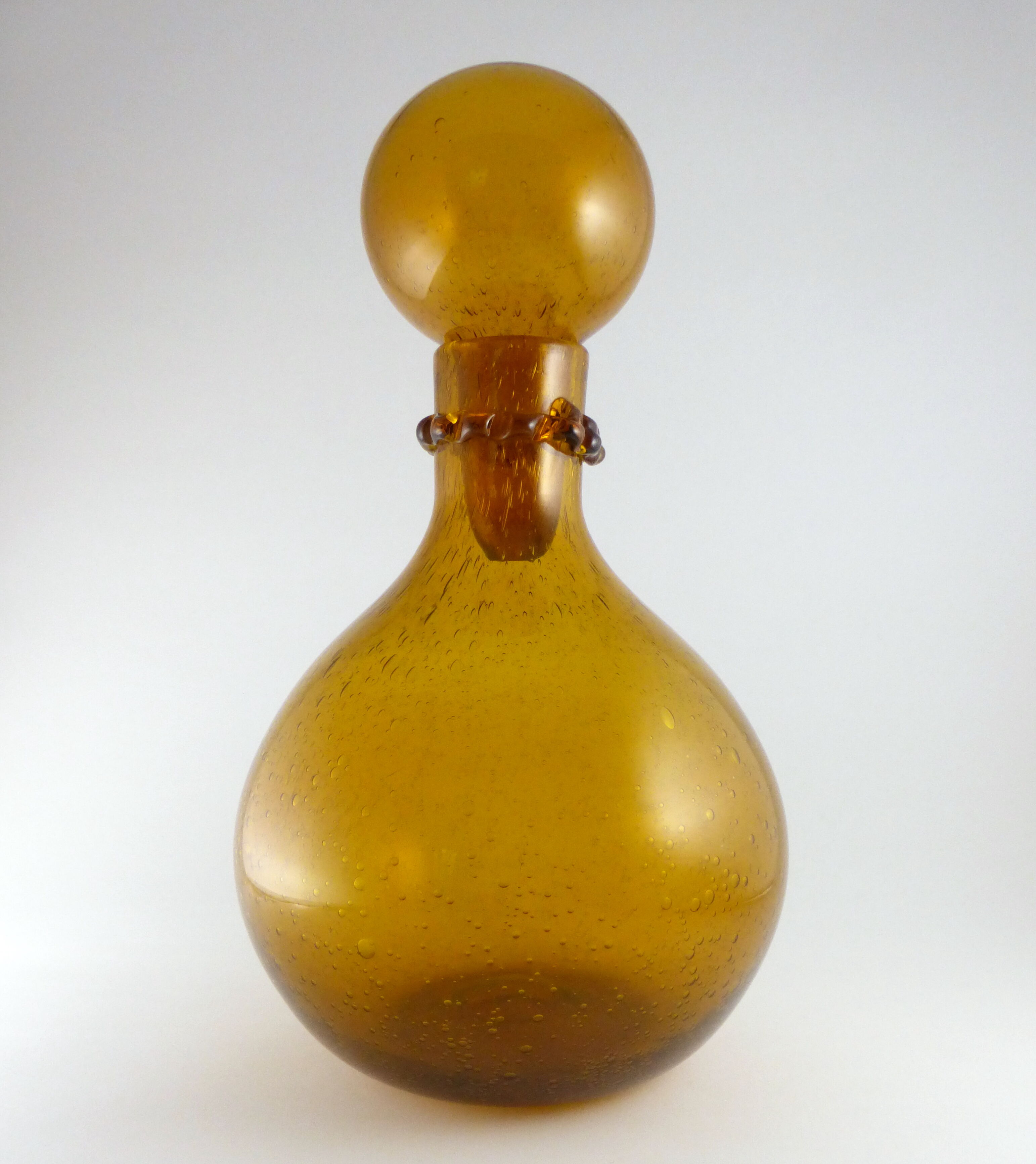 Bubble glass carafe amber from the 50 / 60