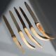 5 wooden deer knives, 60s in France