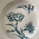 Set of 7 hollow plates Terre de Fer K.G Lunéville, model "carnation"