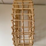 Rattan magazine holder