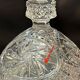 cut crystal sugar bowl with lid Pinwheel pattern crystal sweet jar