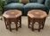 Paire tables d’appoint style oriental