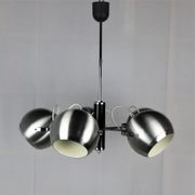 2 Vintage metal ball ceiling lamps 1960