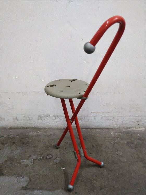 Sandrigarden Stool / Walking Stick ''Ulisse'' Designed by Ivan Loss.