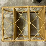 Rattan bookcase shelf