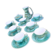 Niderviller blue earthenware tea or coffee service, Moss collection