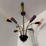 Multicoloured Sputnik chandelier from the 1960s.