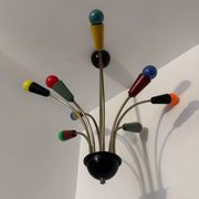 Multicoloured Sputnik chandelier from the 1960s.