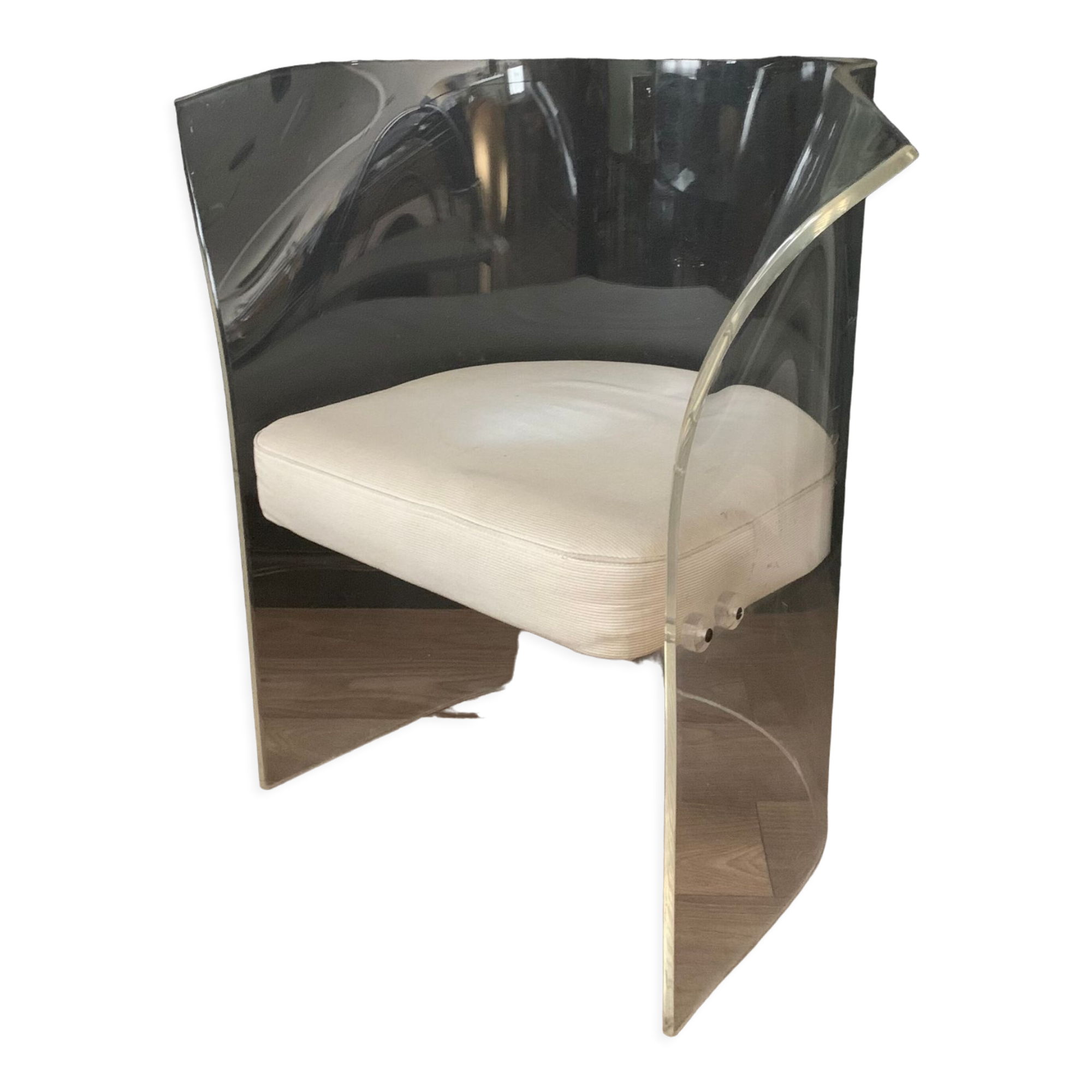 Fauteuil vintage lucite Vladimir Kagan