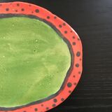 Dessous de plat vert et rouge