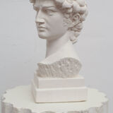 David head in white plaster
