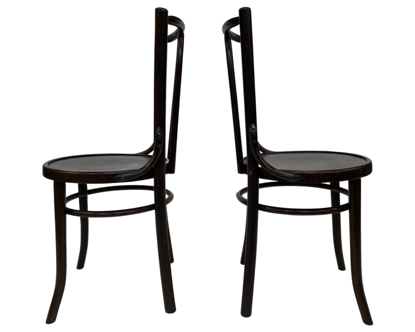 Set of four vintage bistro chairs 50