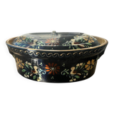 Old Alsatian terracotta casserole dish