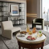 Louis XVI style bouillotte table in mahogany