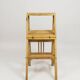 Folding metamorphic library ladder, Arts & Crafts, Vienna, 1900s