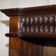 X3 vintage open libraries carved in Jacobean style