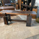 Établi de menuisier console table d’appoint