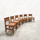 Vintage leather dining chairs Werner Biermann Arte Sano