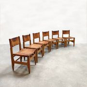 Vintage leather dining chairs Werner Biermann Arte Sano